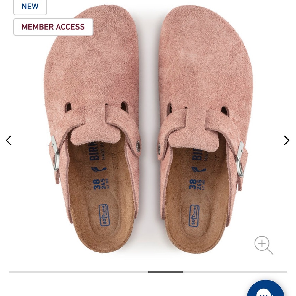 Birkenstock Boston clog in pink clay